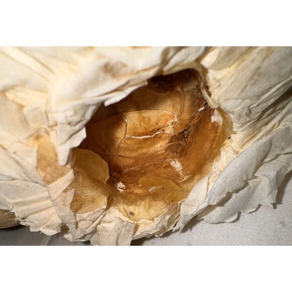 Nicol Sayre Vintage Paper Machet Handcrafted Moon & Star Ornament With Sitting F - Picture 4 of 16